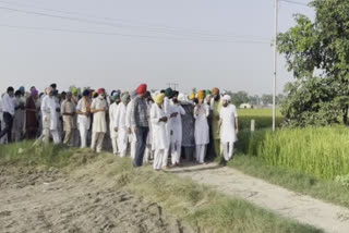 last rites of Congress block president Baljinder Singh Balli funeral