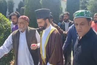Mirwaiz Umar Farooq attends first public function after his release in Srinagar