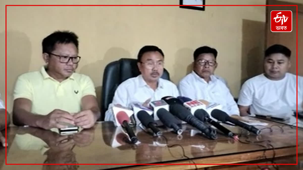 Diphu Congress press conference on solar project in Lahrijan