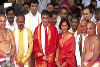 CJI DY Chandrachud Visited Tirumala Temple