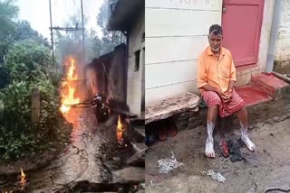 SHIVPURI TRANSFORMER CAUGHT FIRE