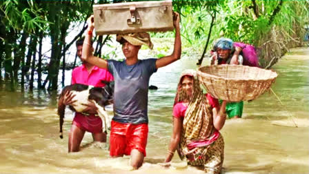 Flood in Saharsa