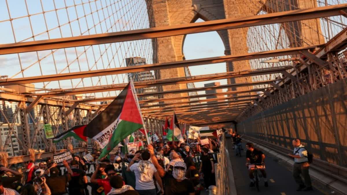 Pro-Palestinian protesters hold march across world, calling for ceasefire