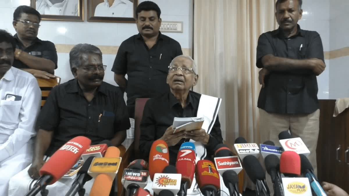 Dravidar Kazhagam leader Veeramani press meet