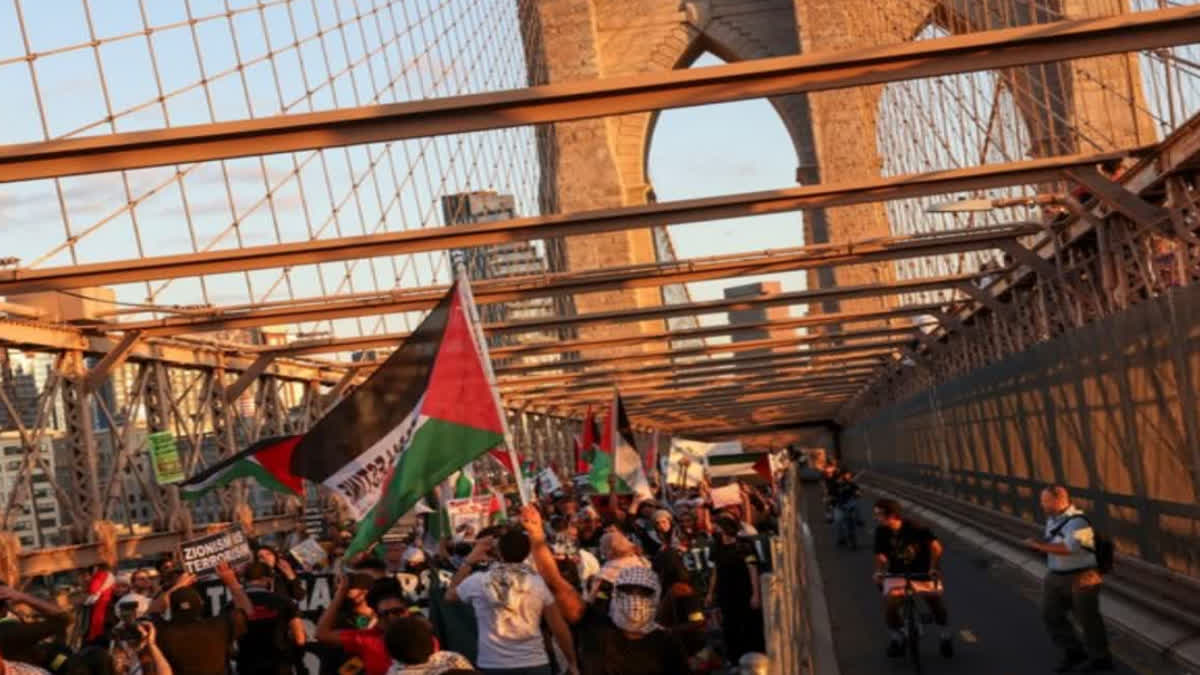 Pro-Palestinian protesters hold march around the world calling for a ceasefire