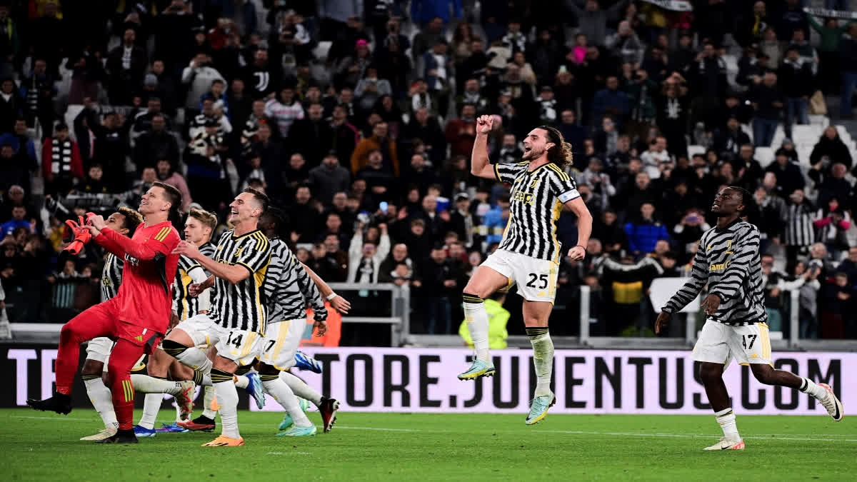 Embattled Juventus is back atop Serie A for the first time in more than three years. Substitute Andrea Cambiaso scored seven minutes into stoppage time for his first goal with Juventus to earn the record 36-time Italian champion a 1-0 win over visiting Hellas Verona on Saturday.