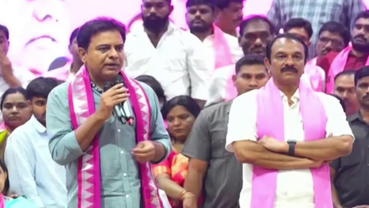 KTR at LBnagar BRS Booth Committees Meeting