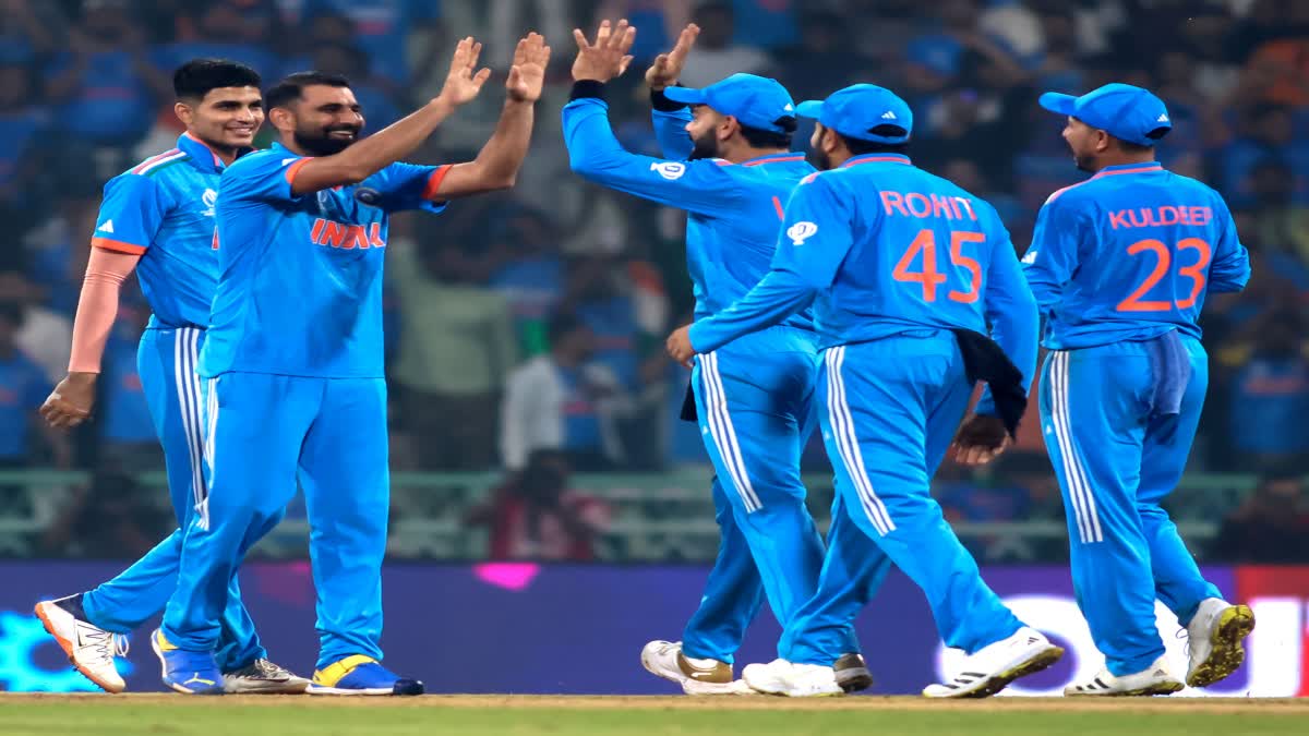 India vs England match result  cricket world cup 2023  India vs England  rohit sharma  virat kohli  ഏകദിന ക്രിക്കറ്റ് ലോകകപ്പ്  ഏകദിന ക്രിക്കറ്റ് ലോകകപ്പ് 2023  ഇന്ത്യ ഇംഗ്ലണ്ട്  രോഹിത് ശര്‍മ  വിരാട് കോലി