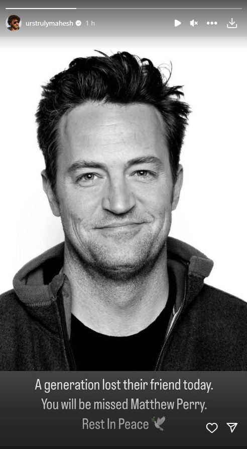 Celebrities mourn Matthew Perry's death