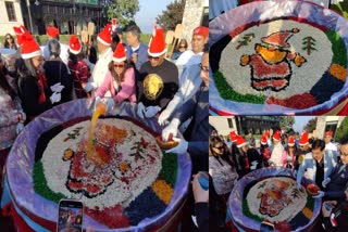 Cake Mixing Ceremony in Mussoorie