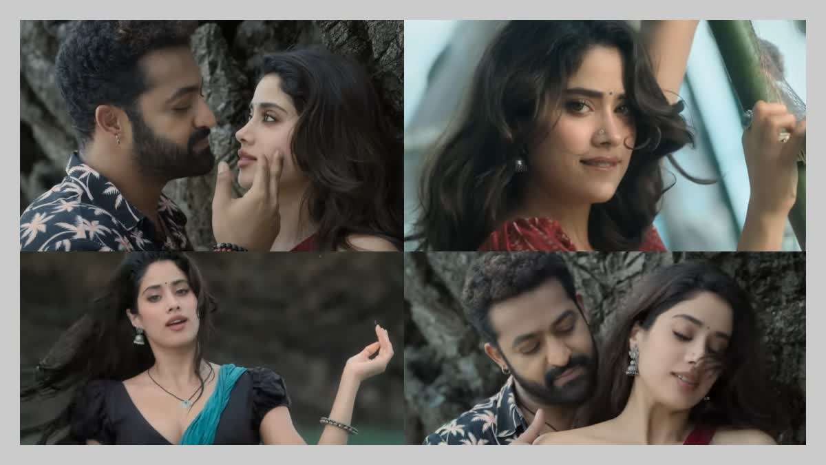 DEVARA MOVIE  JANVI KAPOOR AND JR NTR  ദേവര സിനിമ  ചുട്ടമല്ലേ ഗാനം