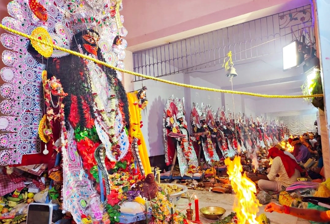 Kali Puja in Murshidabad Rishipur