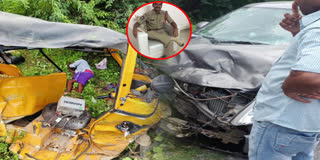 CI Car Hit The Auto One Died in Sri Sathya Sai District