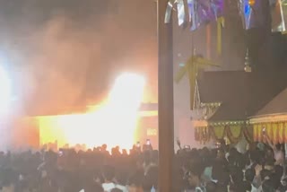 fireworks accident kerala temple festival several injures police action