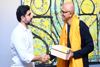 Andhra Minister Nara Lokesh Meets Microsoft CEO Satya Nadella In US