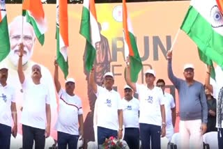 Chhattisgarh CM Vishnu Deo Sai Flags Off 'Run For Unity' In Raipur