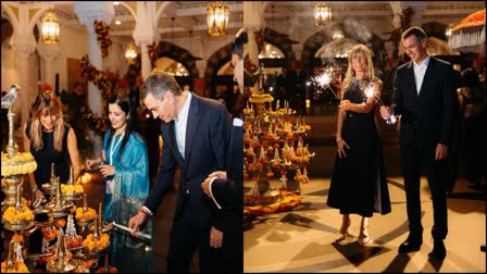 SPANISH PRESIDENT PEDRO SANCHEZ  CELEBRATE THE DIPAWALI FESTIVAL  DELICIOUS INDIAN SWEETS  PRIME MINISTER NARENDRA MODI