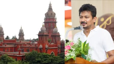 File photos of Madras High Court and Deputy CM Udhayanidhi Stalin.