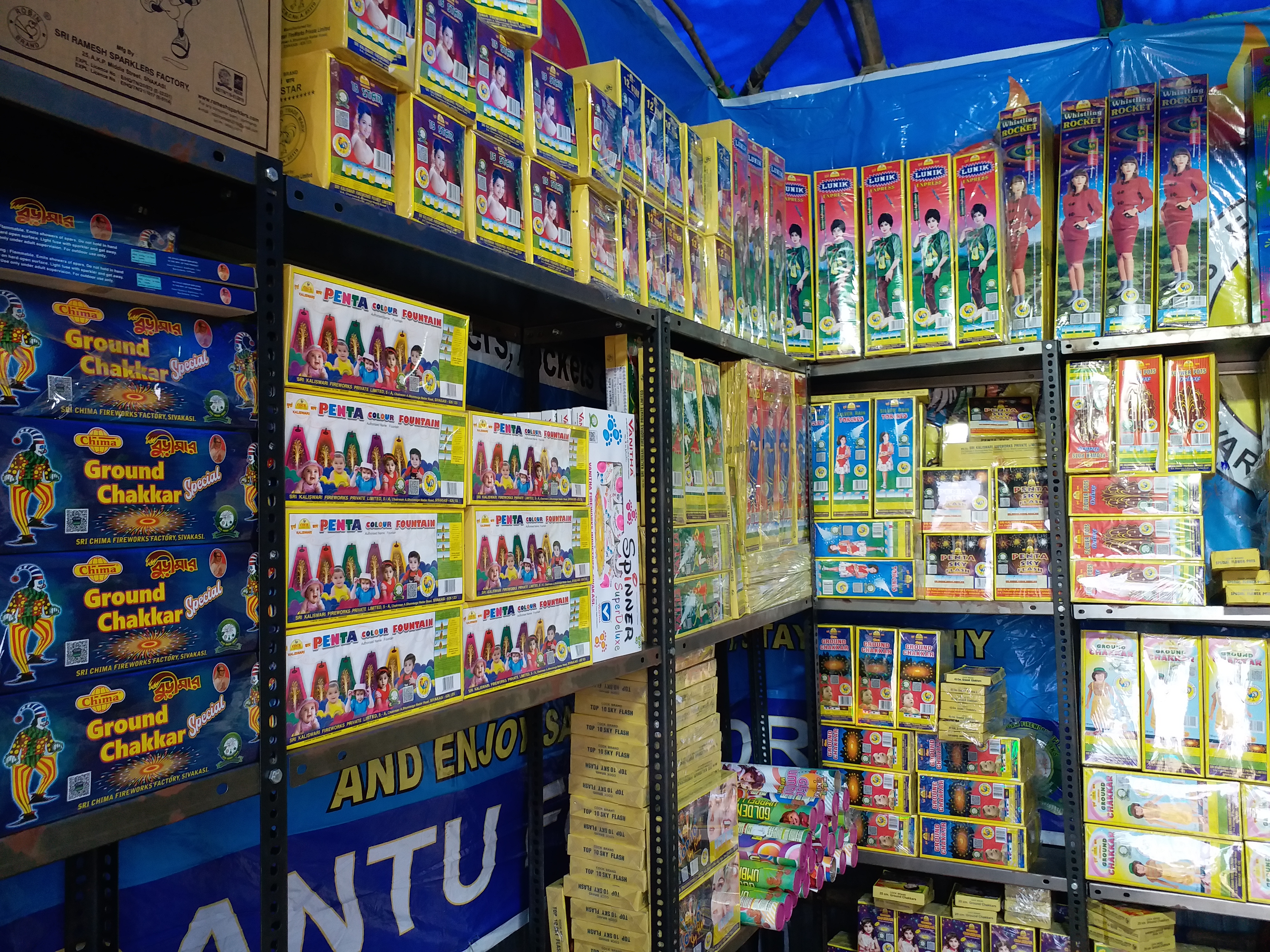 Green Crackers in Kolkata market