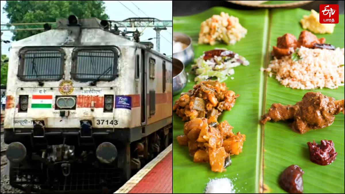 Food can be ordered through WhatsApp while traveling by train