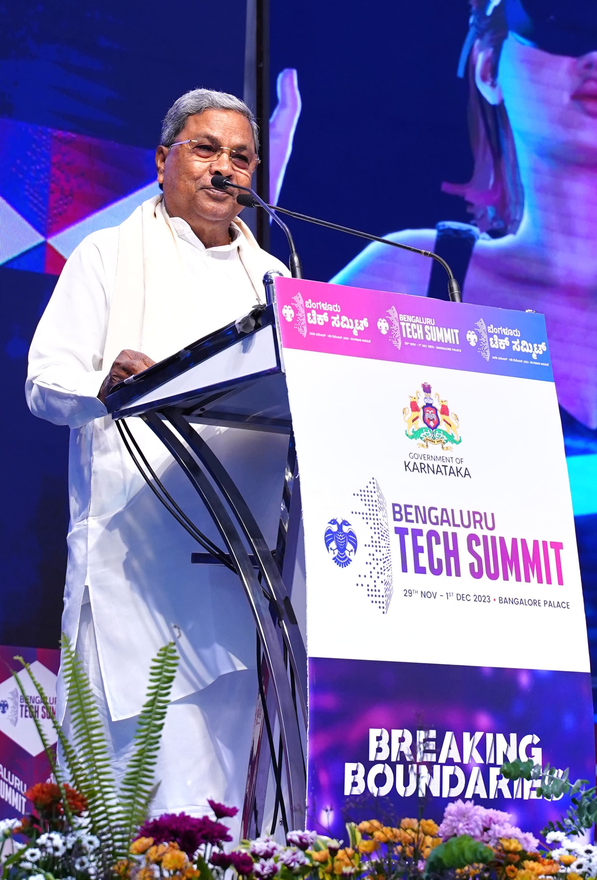 CM Siddaramaiah in Tech Summit