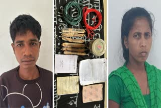 Two Naxalite arrested Naxalite goods recovered