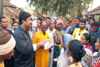 MP Vijay Hansda reached malaria affected Bada Littipara block