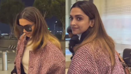 Etv BharatDeepika Padukone's Airport Look