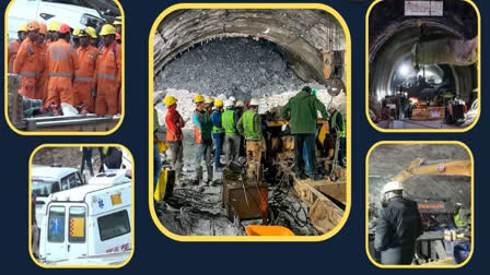 Visuals from tunnel site while rescue operations were on