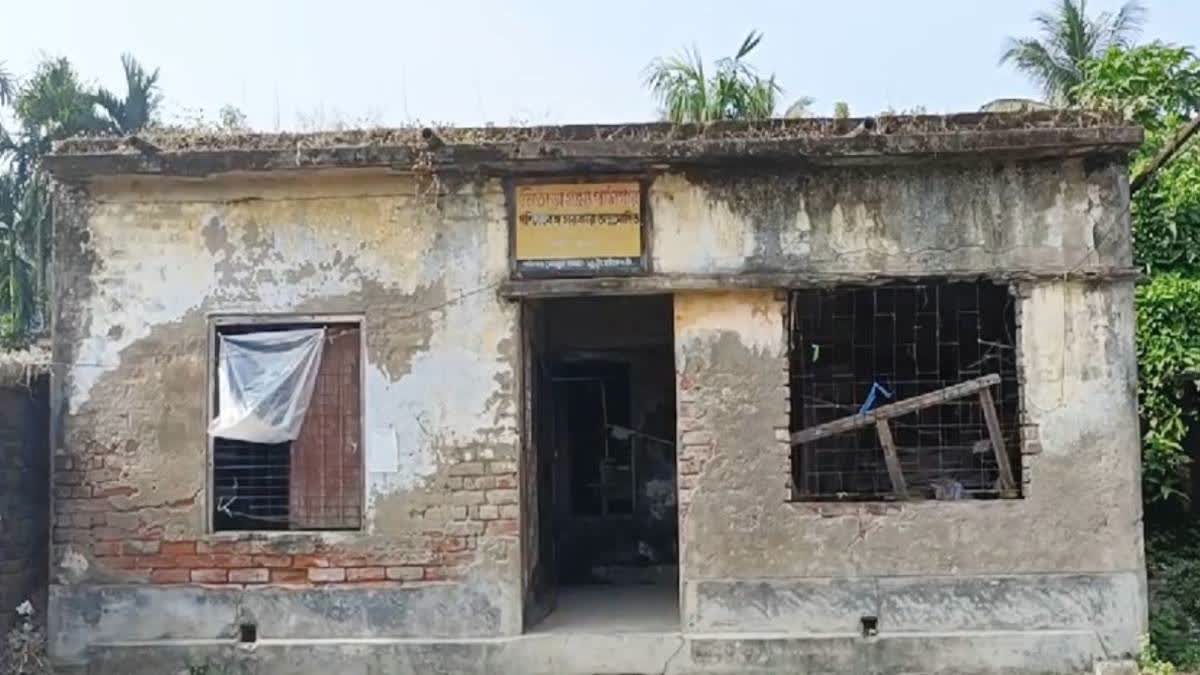 rural library in poor condition