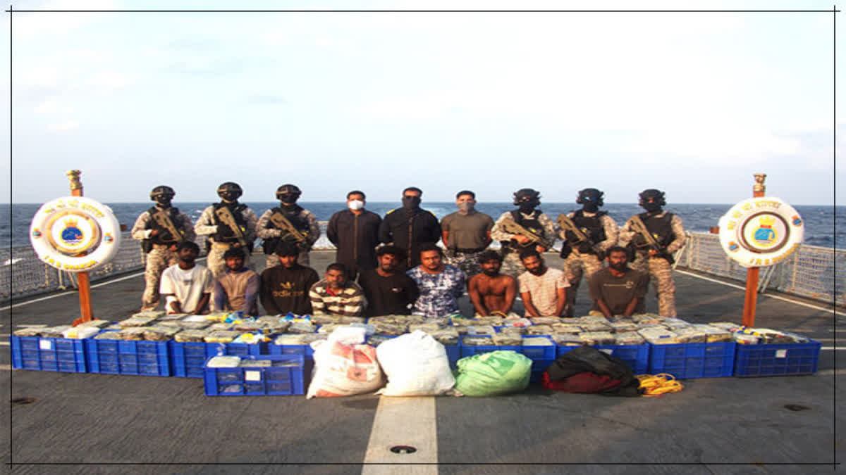 Indian Navy seized narcotics