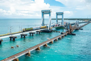 A view of Pamban bridge in Tamil Nadu. Commissioner of Railway Safety has flagged lapses in planning and execution of bridge