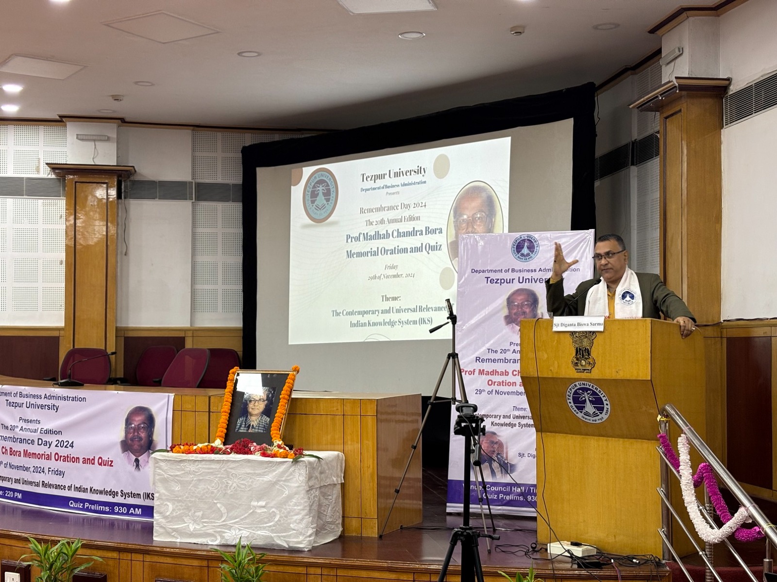 MCB memorial lecture in tezpur