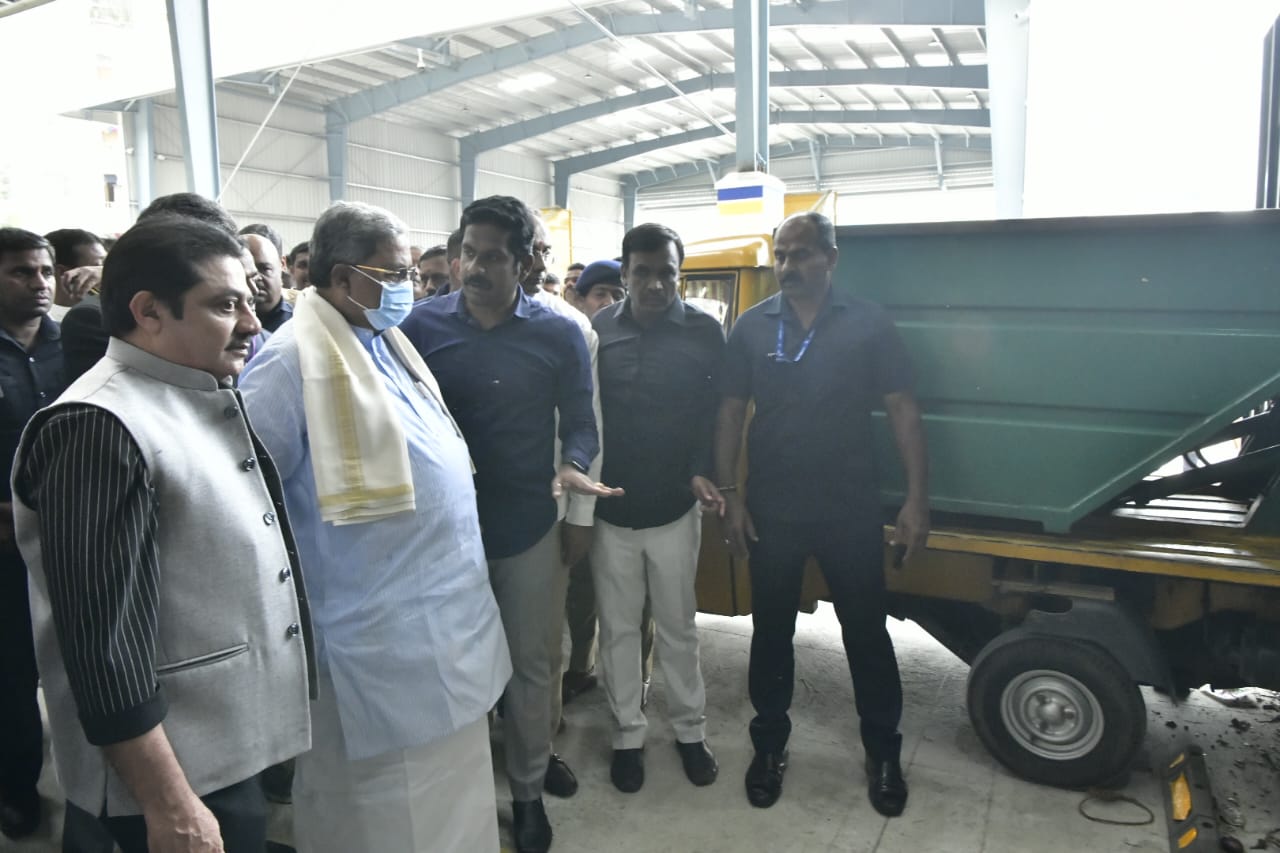 CM Siddaramaiah inaugurates second-stage solid waste transfer and automated sorting units