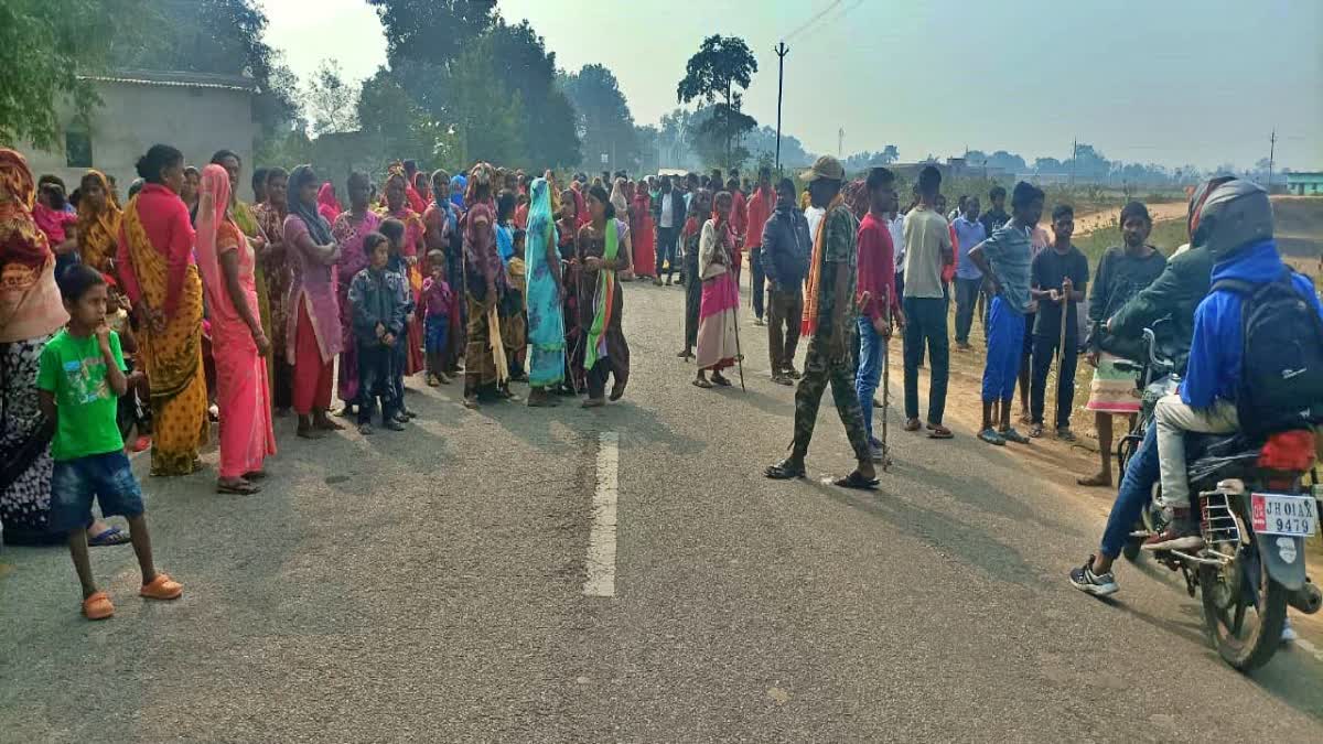 Villagers protest in Khunti