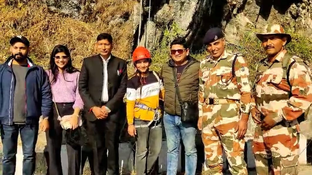 ITBP jawans in Mussoorie Winter Line Carnival