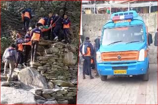 tourist injuried in triund sdrf rescued