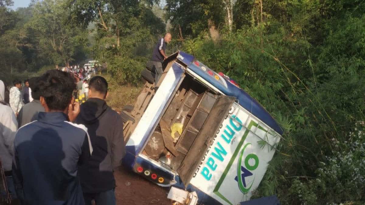 Bus Overturns in Koraput Several Dies