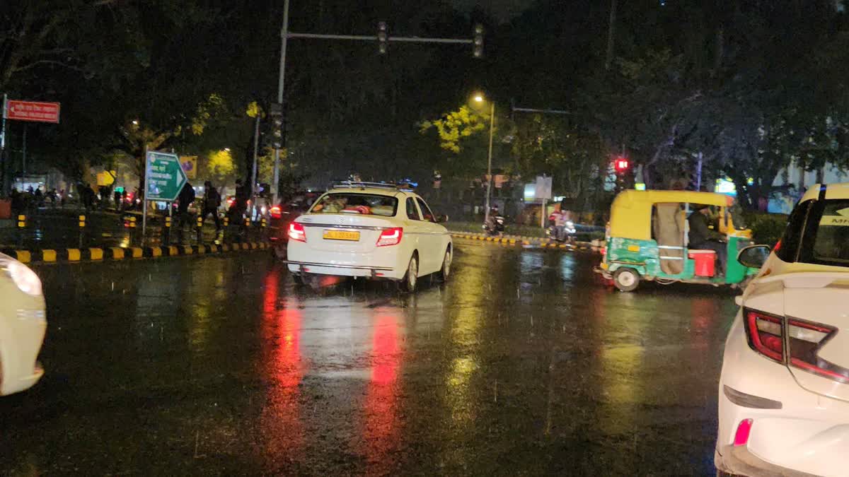 Intermittent rains in Delhi.