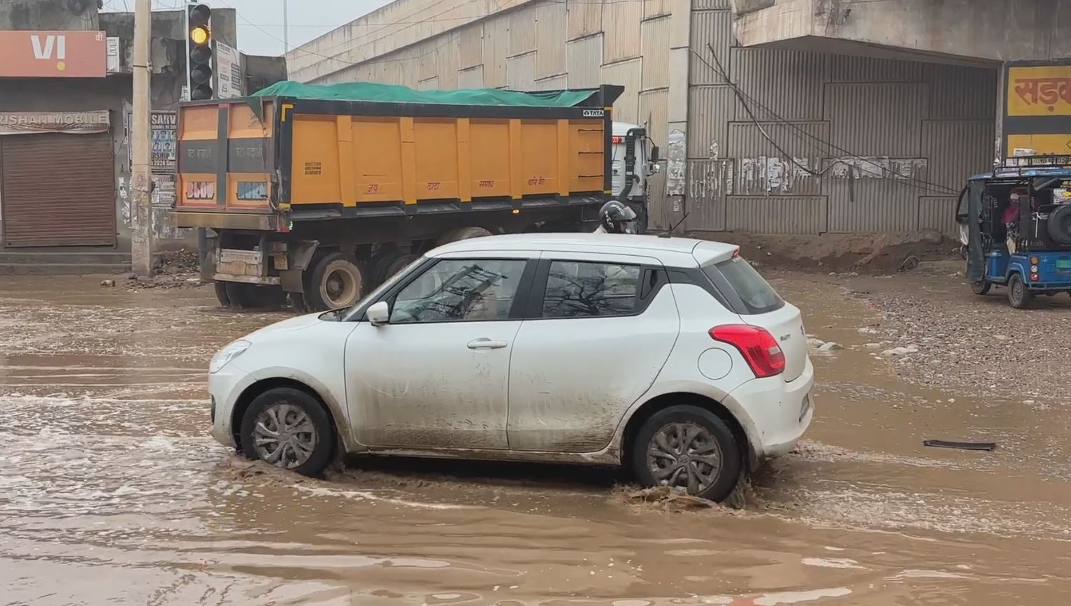 Waterlogging in Charkhi Dadri