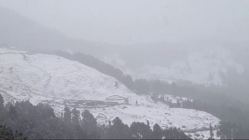 snowfall in chopta