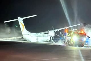 air canada flight catches fire