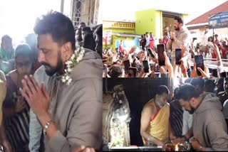 ACTOR SUDEEP  MAX SUCCESS  ಮ್ಯಾಕ್ಸ್  MYSURU SUDEEP VISITS CHAMUNDI HILLS