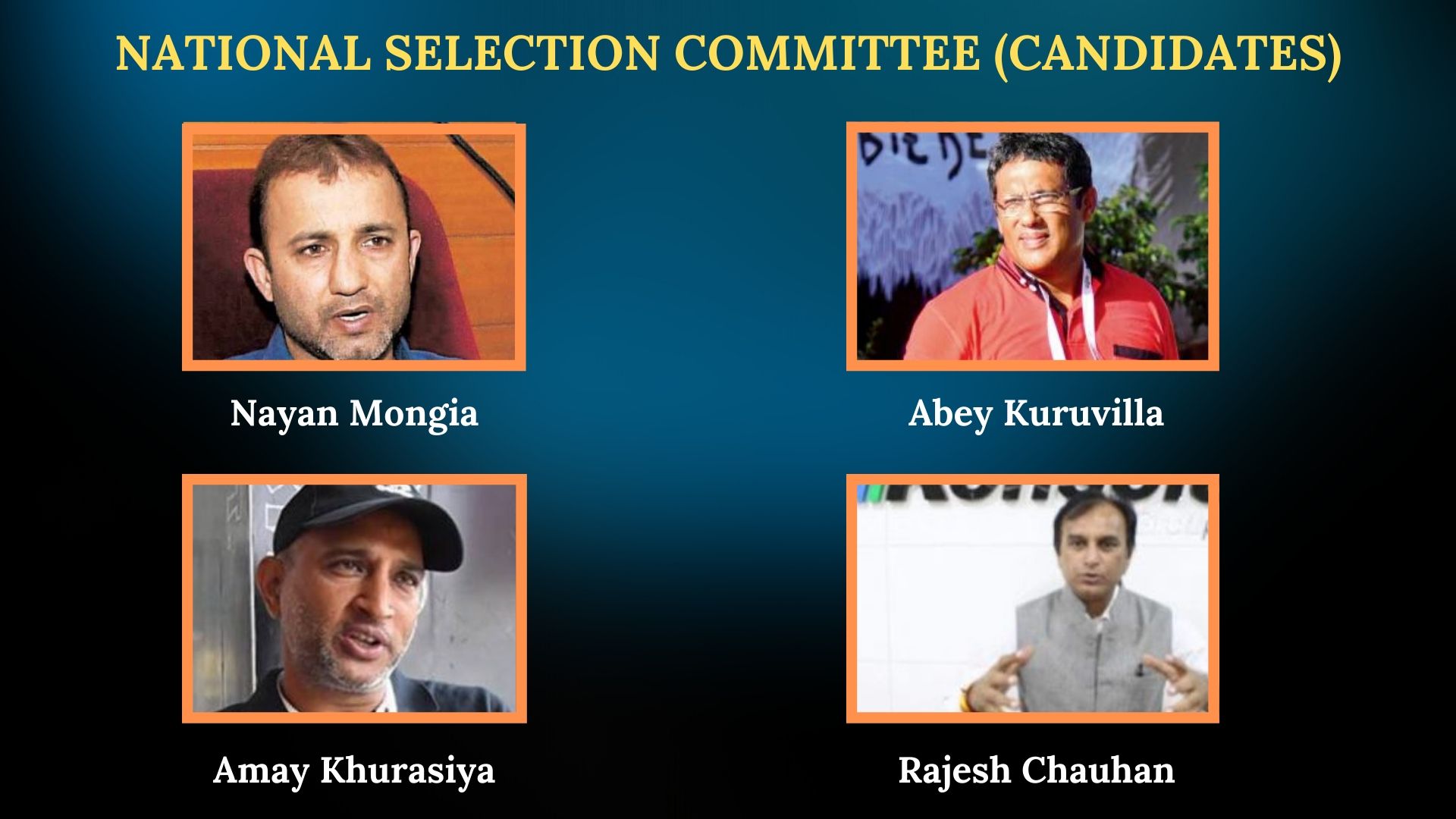 National Selection Committee (Candidates)