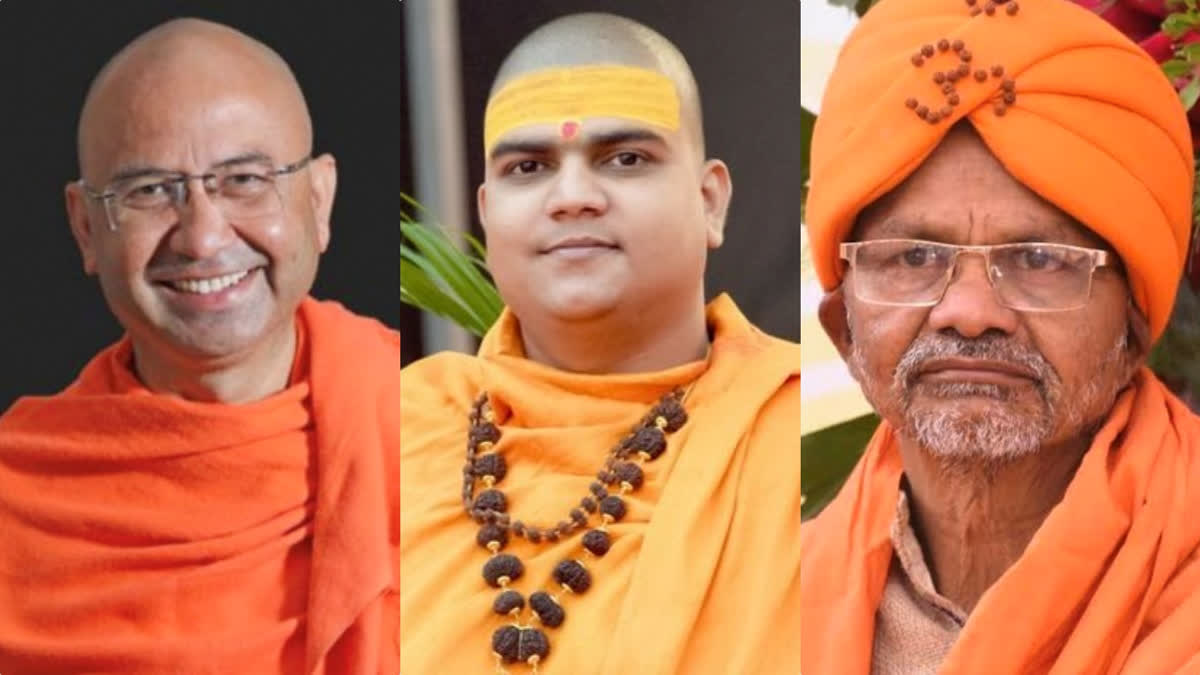 Collage: Lok Sabha Polls 2024: Three priests from Nashik are aspiring to contest elections (SOURCE ETV BHARAT)