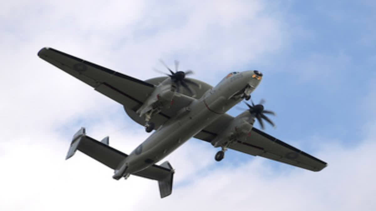 Taiwan is conducting spring military drills amid China's potential annexation of the island. The Air Force maintains a fleet of C-130 transport planes, E-2 early warning aircraft, and P-3 Orion submarine hunters. Journalists were shown the P-3's various ordnance, including torpedoes and missiles.