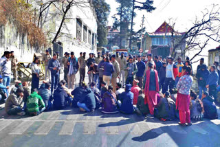 Divyangs protest shimla