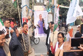 congress workers protest