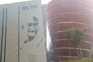 Bihar: India's Largest 'Bapu Tower' Dedicated to Mahatma Gandhi Almost Ready in Patna (Source ETV Bharat)
