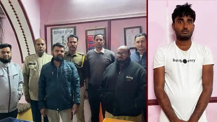 Police arrested accused involved in taking hostage of Gujarat businessmen (Source: ETV Bharat)